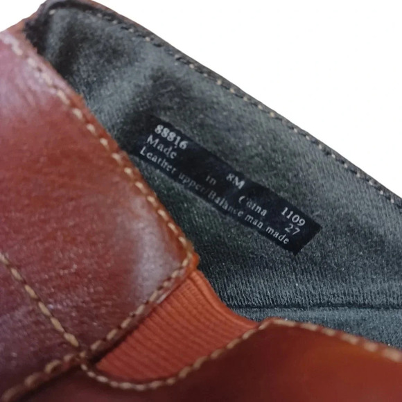 Clarks Shoes Mules Slides Artisan Red Leather Size 8M - Picture 8 of 9